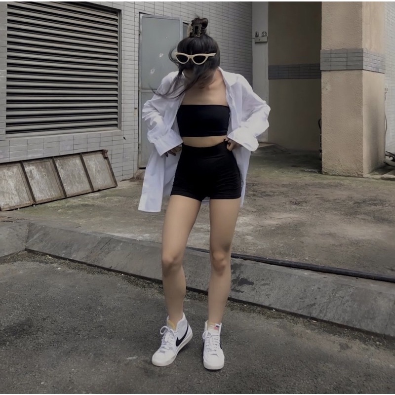 Nguyên set Comfy-Shirt tiết kiệm hơn 70k gồm áo sơmi Basic và set Comfynit ( ảnh thật ) set năng động thoải mái trendy