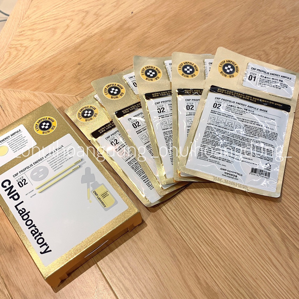 Mặt nạ keo ong tái tạo da 2 trong 1 CNP Laboratory Propolis Energy Ampule 2-Step Mask 41.5ml