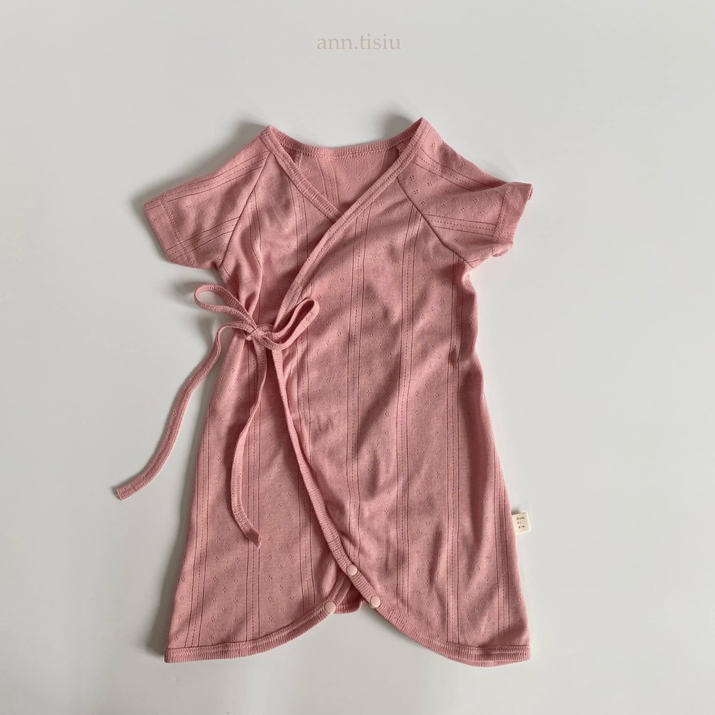Bộ bodysuit vải Hàn cho bé ~ Ann.tisiu ~ Halo ~ Pink