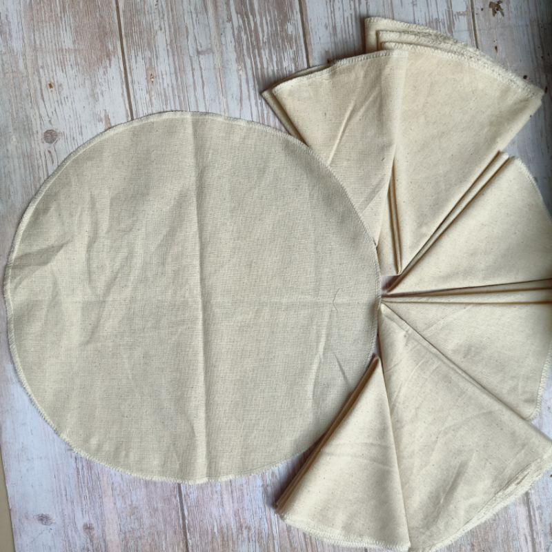 Khăn vải 💯 % cotton đồ xôi, hấp bánh bao đường kính