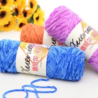Len nhung ống Xuenier 100gr mềm mịn nhẹ không rụng lông - Tiệm nhà Lam