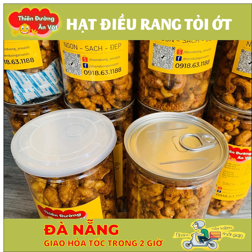 Hạt điều rang tỏi ớt 500G - Hàng loại 1 - Đồ ăn vặt | BigBuy360 - bigbuy360.vn