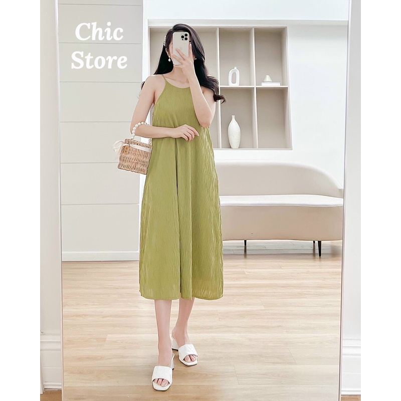 Đầm maxi đi biển dáng suông xòe mặc mùa hè,đi tiệc sang trọng thanh lịch Chic.Store