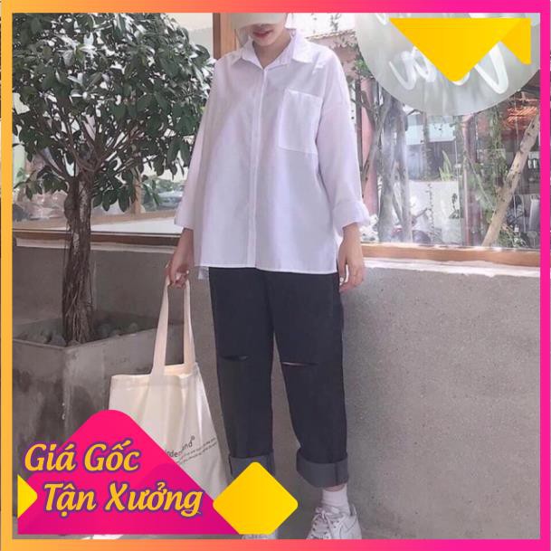 Sơ mi trắng oversz
