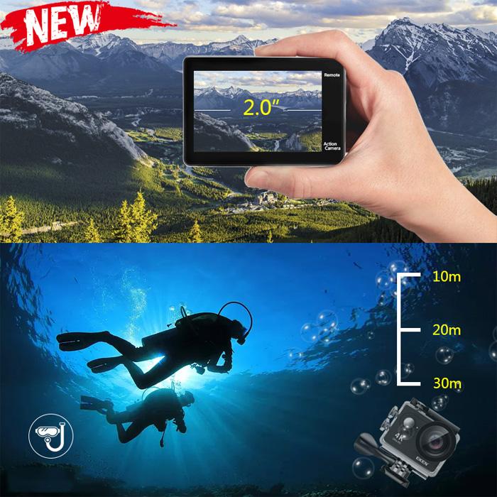Camera hành trình xe máy Camera Hành Trình Eken H9R 4K Ultra HD Wifi cao cấp, chất lượng hình ảnh cực nét, chân thực | BigBuy360 - bigbuy360.vn