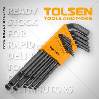 Bộ lục giác đầu bi hệ inch tolsen 20090 13psc
