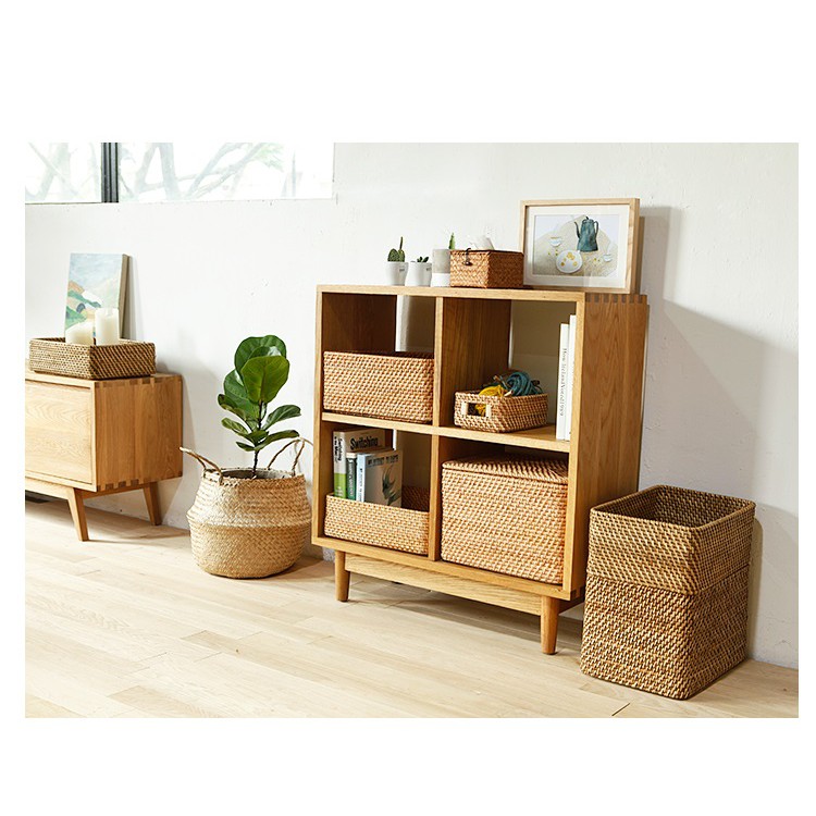 S2 Giỏ mây tre đan THE BAMBOO đựng quần áo xuất Nhật