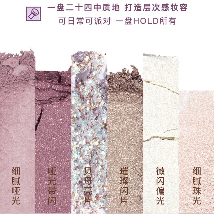 Bảng phấn mắt 24 màu lì ánh kim Ruhuatuo phong cách Nhật | BigBuy360 - bigbuy360.vn