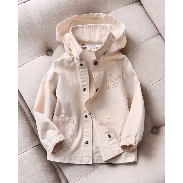 Áo khoác thô hình Mickey dư xịn có mũ AZR037