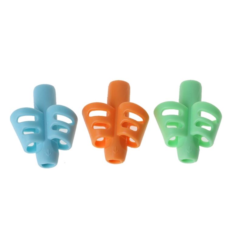 Bộ 3 dụng cụ tập viết bằng silicone hai ngón cho bé