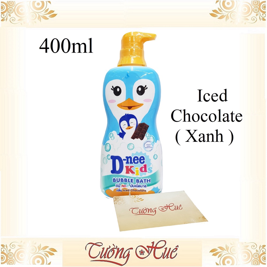 Sữa Tắm D-nee Kids Iced Chocolate Cho Bé Hương Sô-cô-la Bạc Hà - 400ml - Xanh
