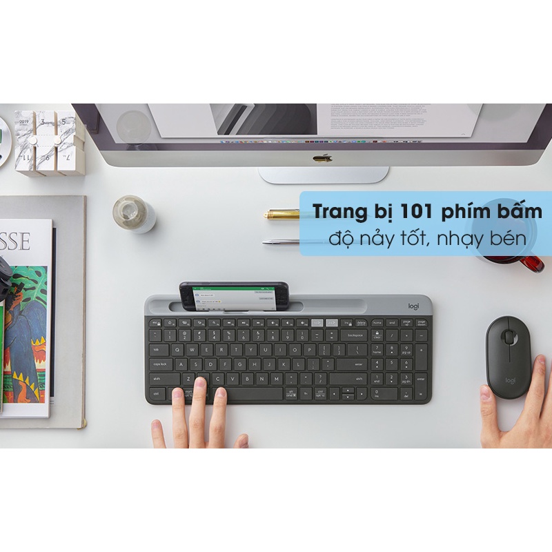 Bàn Phím Không Dây Logi K580 Hàng Chính Hãng Bảo Hành 12 Tháng