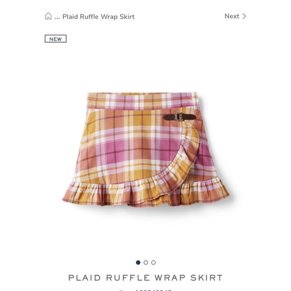 Váy plaid ruffle - Janie and Jack