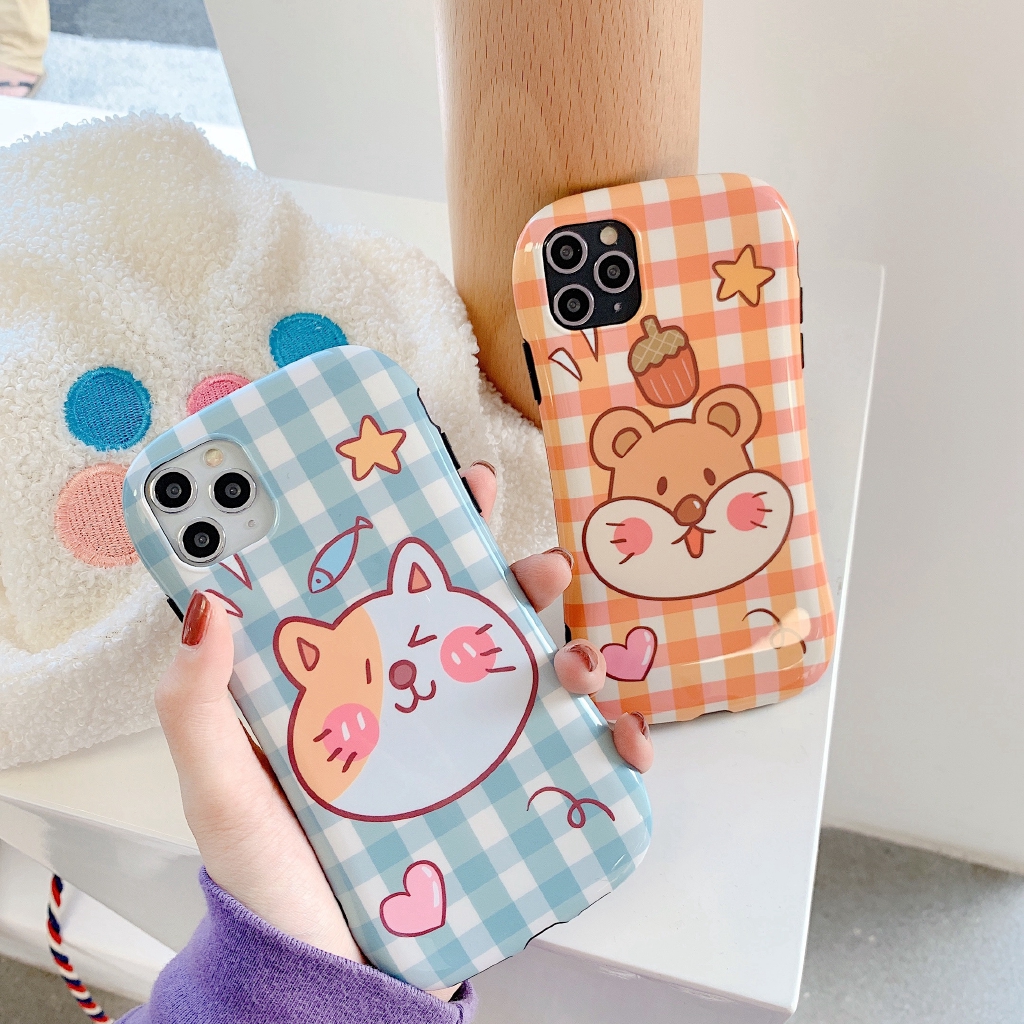 Ốp Điện Thoại Họa Tiết Chó Mèo Xinh Xắn Dành Cho Iphone 11 Pro X Xr Xs Max I 8 I 7 I 6 6s Plus | BigBuy360 - bigbuy360.vn