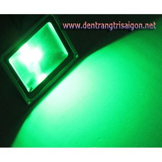 Đèn pha led xanh lá 10w vỏ xám-led pha ngoài trời