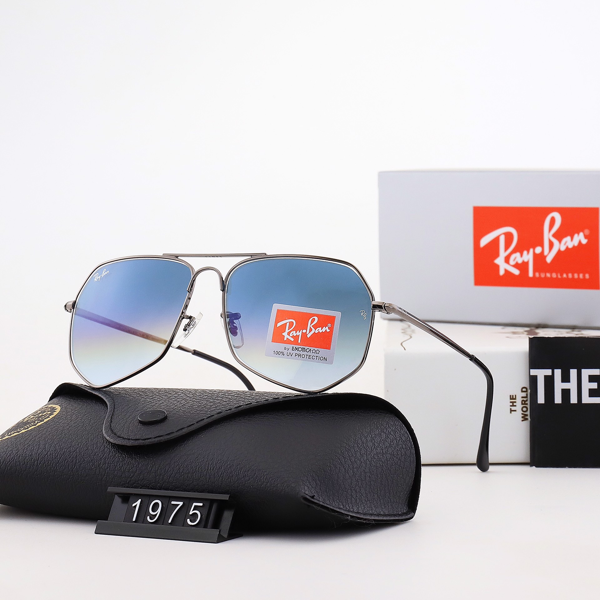 Wayfarer Ray-Ban_ chính hãng Kính râm 2021 Thời trang Hàn Quốc mới Kính râm nam nữ một mảnh Cặp đôi hợp thời trang Du lịch ngoài trời Kính râm lái xes