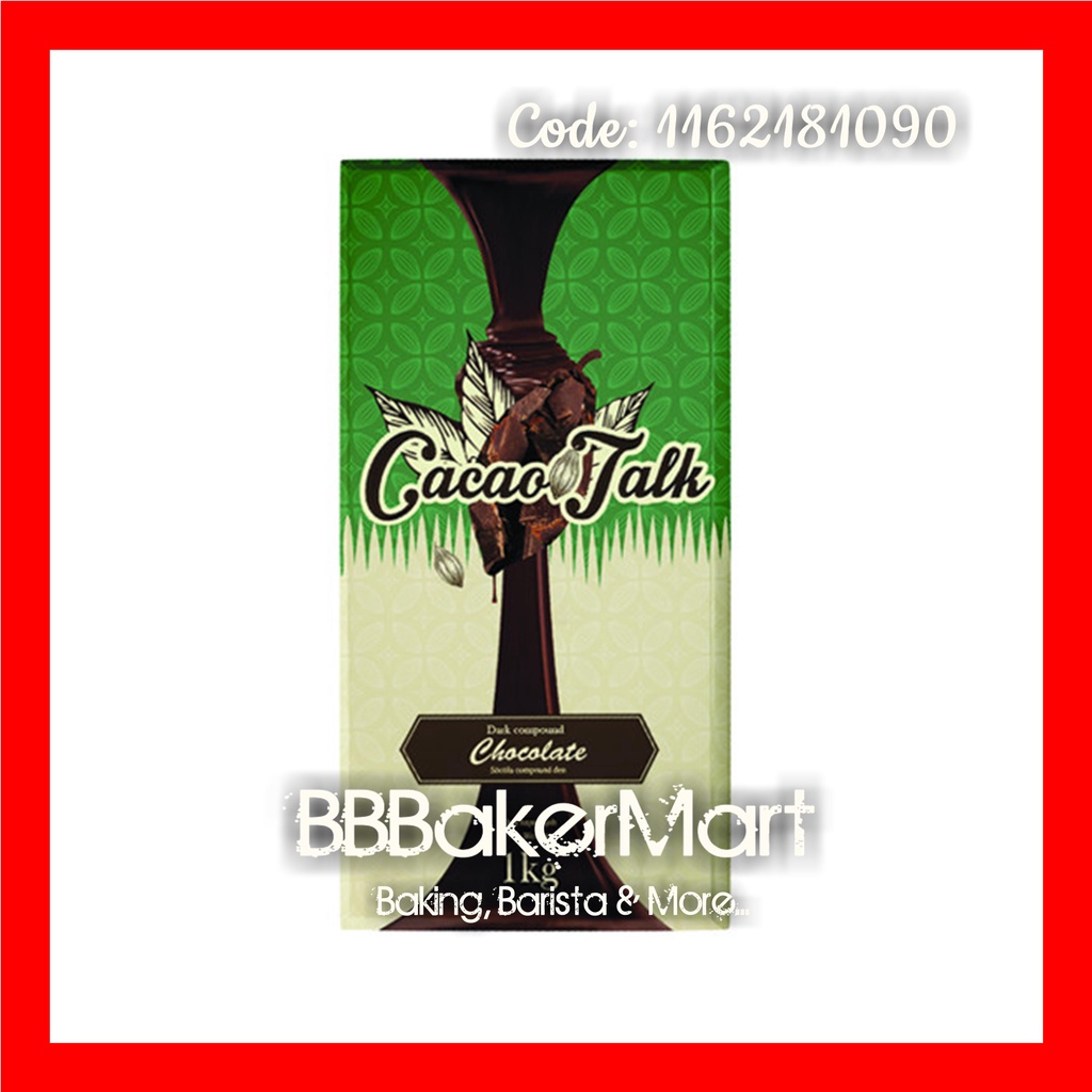 Chocolate Socola ĐEN Compound CACAO TALK - 1kg