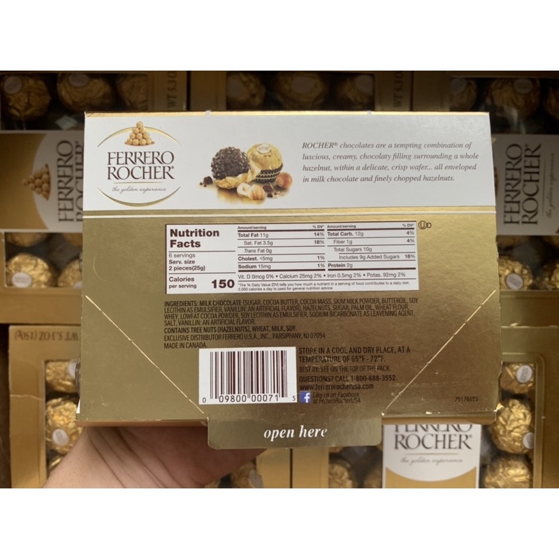 Socola Ferrero Rocher 12 viên của Mỹ