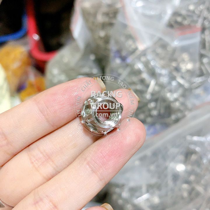 Tán Salaya inox 304 6li, 8li hở đầu chống gỉ sáng bóng siêu đẹp