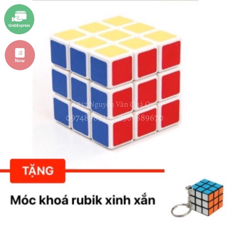 [Tặng móc khoá rubic] Đồ chơi rubik 6 mặt 3x3x3 dành cho bé thoả sức sáng tạo và tư duy