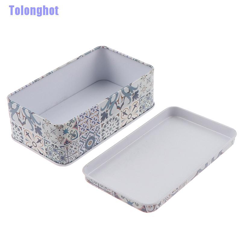 Hộp Thiếc Hình Chữ Nhật Kích Thước 11.5x6.5x4cm