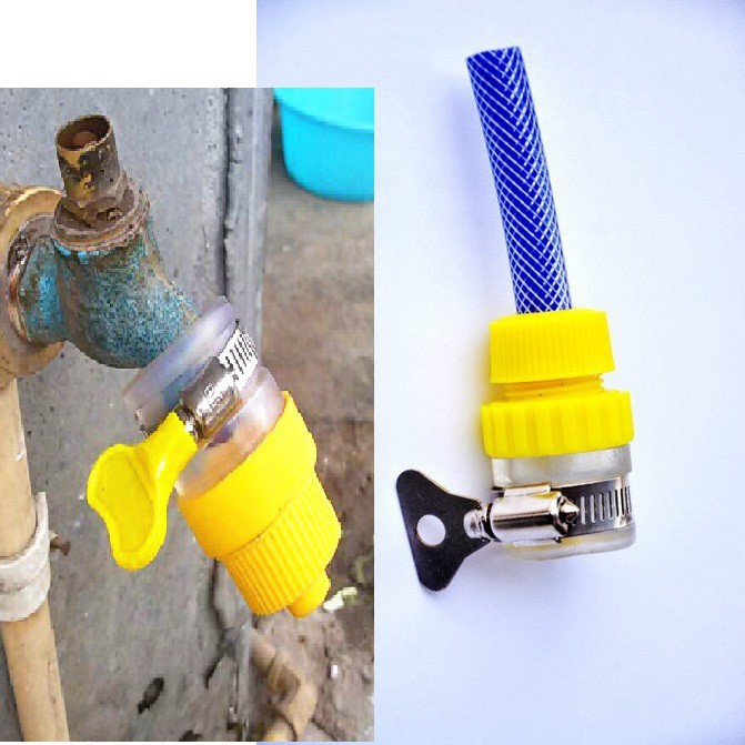 (Cực Rẻ) Cut nối nhanh ống nước mềm 14mm với vòi nước để tưới cây -thietbinhavuon- phanbonhoalan.