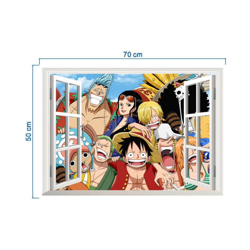 Hình dán tường hình one piece đẹp mắt