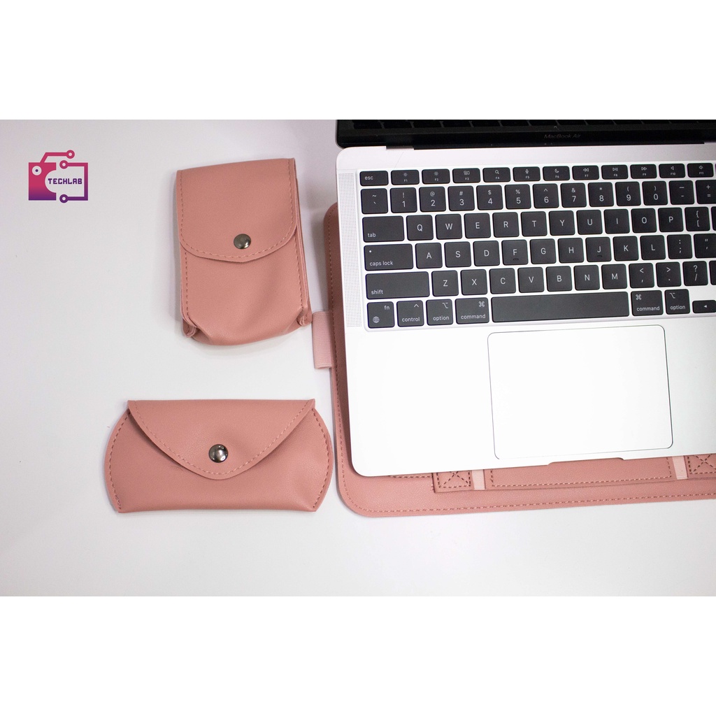 [Video/Ảnh thật] Bao da cao cấp dành cho Macbook , Surface [4 in 1] - CHỐNG NƯỚC