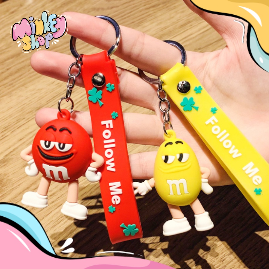 Móc Khóa Đẹp Hình Kẹo MM Cute phụ kiện Túi Xách dễ thương - Minkey
