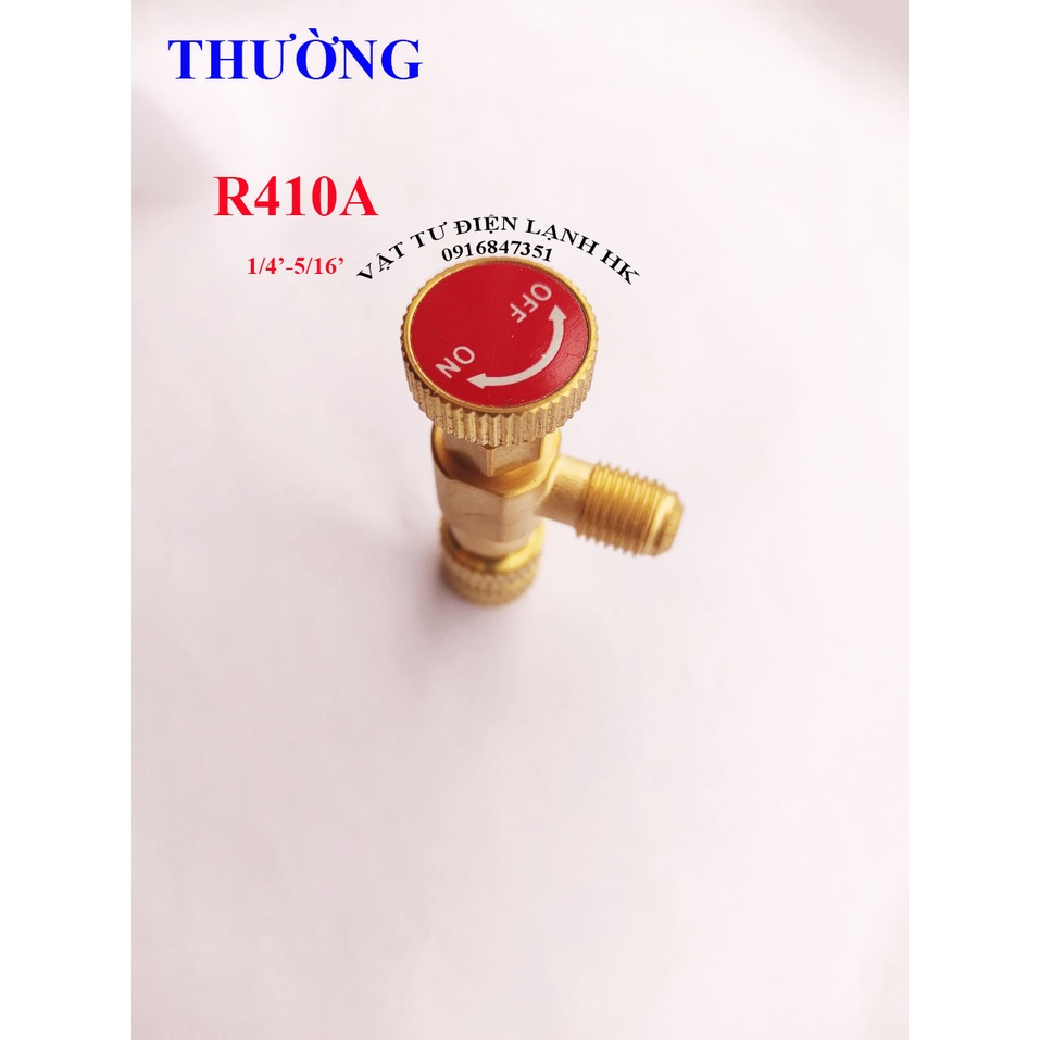 Van khoá gas chống bỏng HONGSEN HS-1221 HS-1222 gas R410A R22 R404A R407c (chọn đúng loại khi đặt hàng)