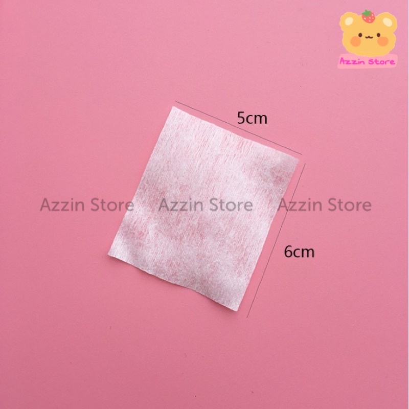 Bông Tẩy Trang Cá Nhân Dễ Thương Mang Đi Du Lịch - Set 25 Tờ Azzin Store