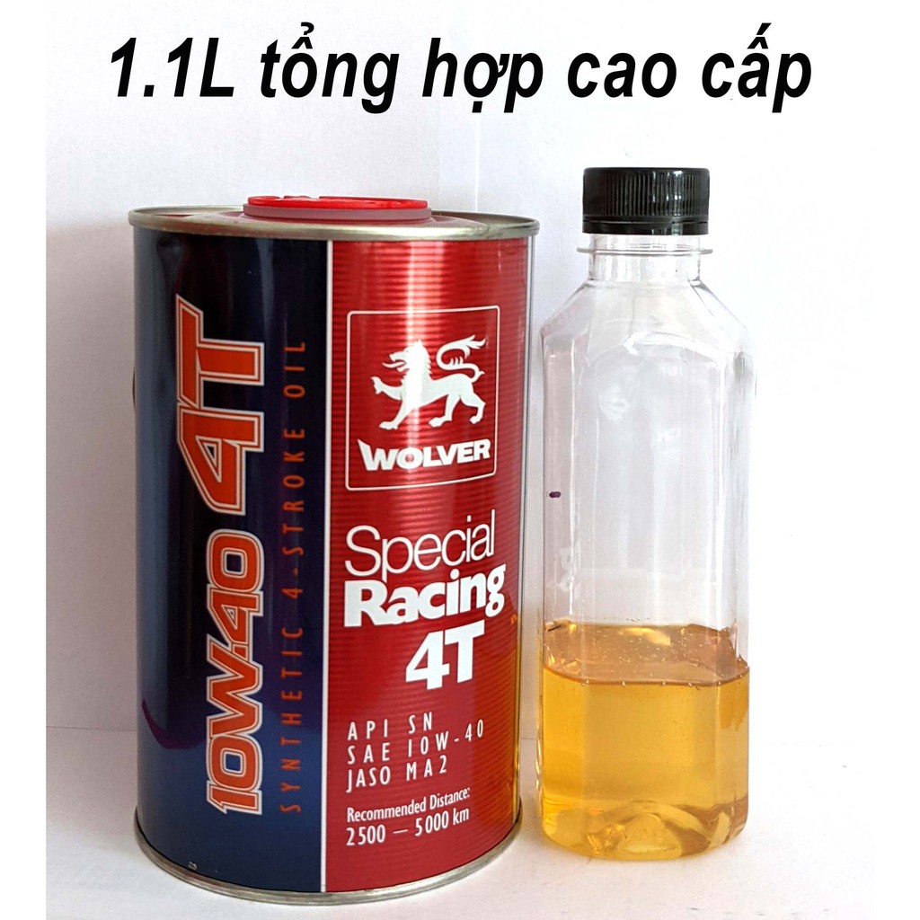 Nhớt Wolver Special Racing 10W40 SN Cao Cấp Nhập Khẩu Đức (0.8L; 1L; Chiết Lẻ)