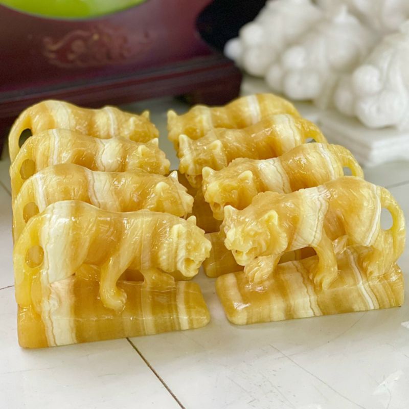 Tượng Cọp  Đá Ngọc Hoàng Long Để Bàn
