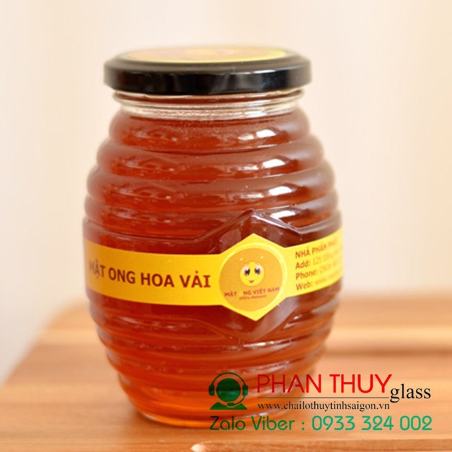 Combo 10 hũ ong 350ml ( Nắp đen )