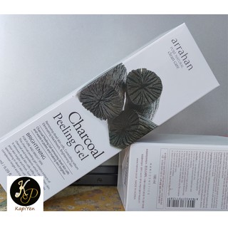 Tẩy da chết Hàn Quốc chính hãng Arrahan Charcoal Peeling Gel - Than hoạt tính