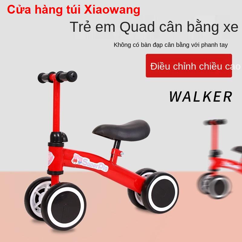 Xe thăng bằng> Xe đạp thăng bằng 4 bánh trẻ em không có chân tập đi dành cho nam và nữ đẩy 1- 3 tuổi1