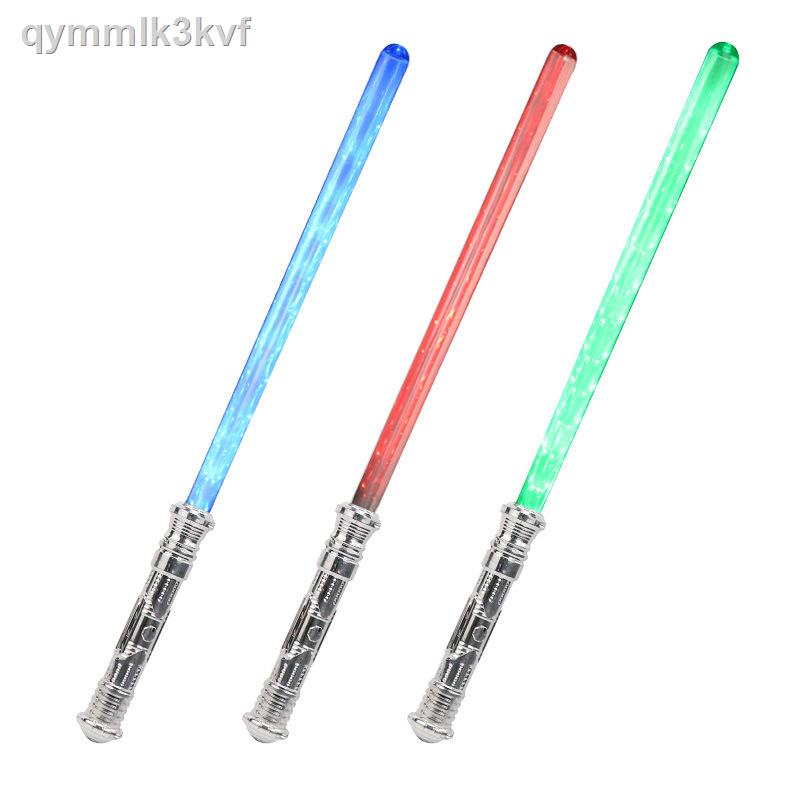 ⊙ □ ☃☬Star Wars Lightsaber Force Thanh kiếm dành cho trẻ em Flash Phát sáng Đạo cụ biểu diễn Vibrato Laser Đồ
