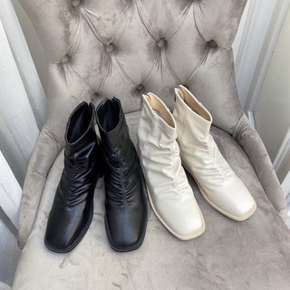 Bốt boot cổ thấp nhăn da lì fullbox hàng quảng châu cao cấp