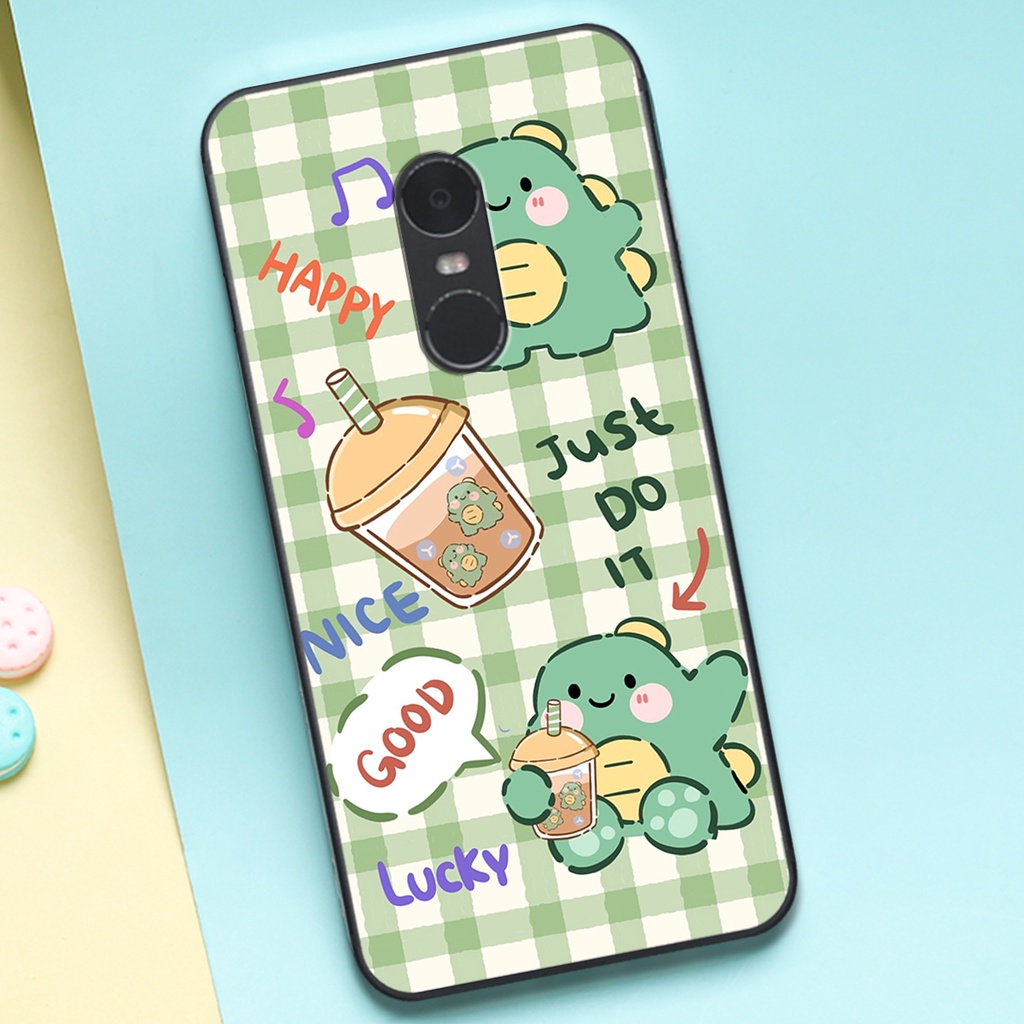 Ốp lưng Xiaomi Redmi 5 Plus - Mi Note 4/4x in hình khủng long cute