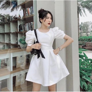 [Mã SKAMLTSW8 giảm 10% đơn 100K] Đầm Phi Tafta Tùng Xoè