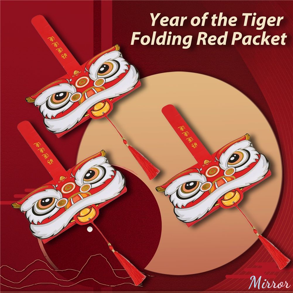 2022 Bao Lì Xì phong bì đỏ năm mới Gấp phong bì đỏ phong bì đỏ quà tặng Đám cưới bữa tiệc Món quà sinh nhật giao thừa vui vẻ