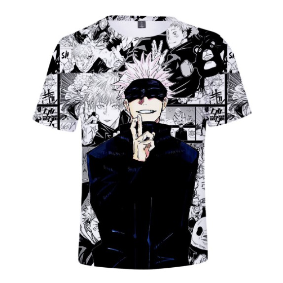 Áo hoodie lông unisex in Anime jujutsu kaisen Gojo Satoru 3D