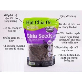 Hạt chia úc organic 100g túi zip