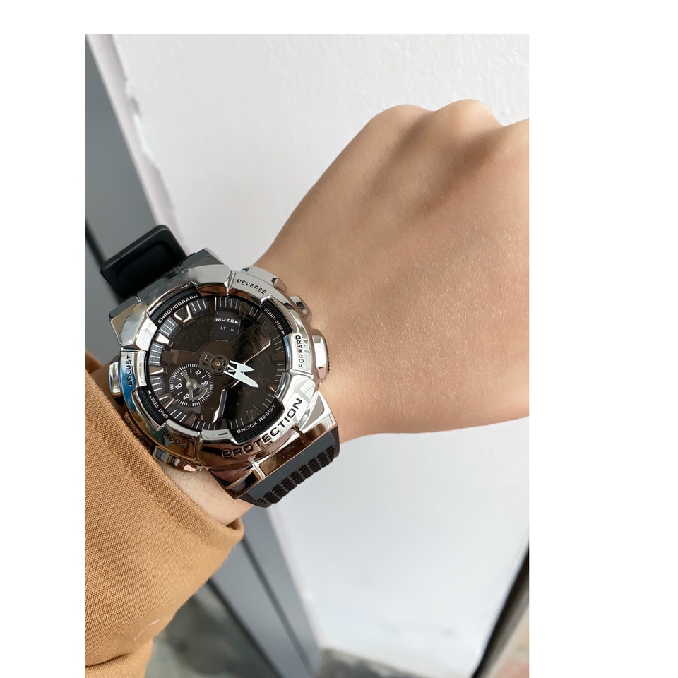 Đồng Hồ GM 110 Chống Nước, Mặt Thép Mạ Crom Không Gỉ 42mm 3 Màu - A53 - Viva Watch