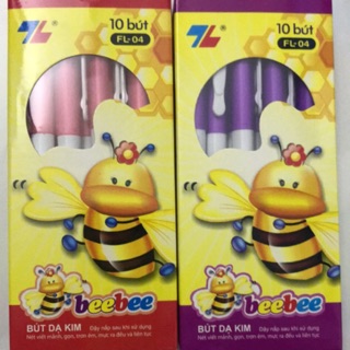 bút lông kim FL-04 mực tím,đỏ