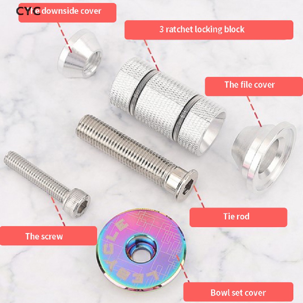 CYC Bike Headset Expander Stem Top Cap Alloy Compression Plug Nut Bicycle Front Fork CY