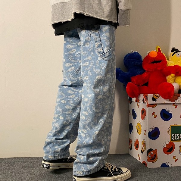 Quần jean ống rộng năng động trẻ trung cho nam