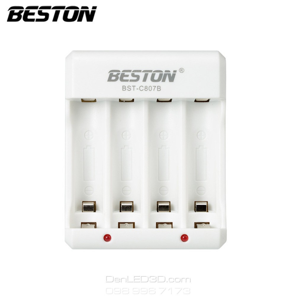 [Chính Hãng] Combo Sạc BESTON C807B Kèm Pin AA 3000mAh - BH 1 Đổi 1