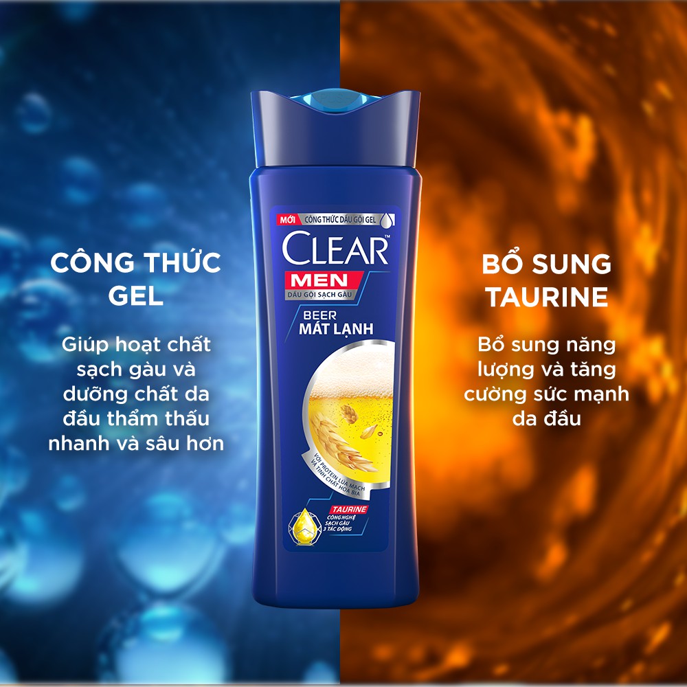 [HB GIFT] Clear Men Beer Mát Lạnh Dầu Gội Sạch Gàu 370g | BigBuy360 - bigbuy360.vn