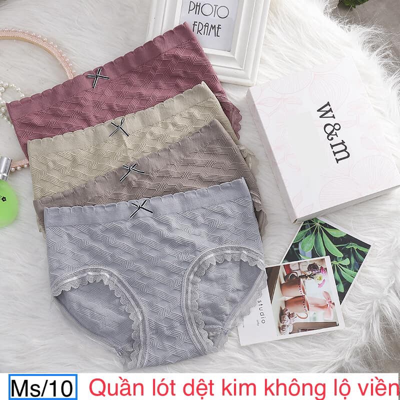 {FreeShip_Chính Hãng MuJi_Mẫu Mới Nhất Năm 2021} Quần Lót Tre Sợi Tăm Combo 4 chiếc